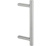 Poignée De Barre E5012-500/300 Mm - En Acier Inoxydable Mat - Modèle : Oblique - Pour Porte D'Entrée
