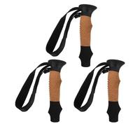 Poignée de Bâton de Randonnée en Liège 3 Pièces avec Sangle, 18 MM | Accessoire de Remplacement pour Trekking et Escalade, Plastique et Liège, Prise Antidérapante, Soutien du Poignet