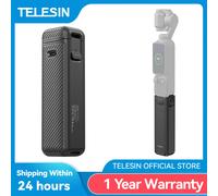 Poignée de batterie TELESIN 5000 mAh pour caméra DJI OSMO Pocket 4 3, support de fixation, powerbank, charge sans fil pour Pocket 4 3 Battery Handle
