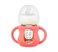 Poignée de biberon en silicone, manchon facile à prendre en main pour support de biberon de lait de bébé, support antidérapant pour formation d'allaitement pour nourrissons pour la transition de formu