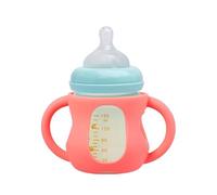 Poignée De Biberon En Silicone Support Silicone à Prise Facile | Poignée Pour Biberon De Lait Maternel Convient Aux Bébés Et Lait Eau Alimentation Allaitement Préparation Transition À La