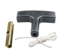 Poignée de bobine de démarrage avec cordon de traction pour tondeuse à gazon, tronçonneuse, débroussailleuse, souffleuse et taille-haie. Comprend une doublure en fer pour une prise en main et une