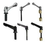 Poignée de boulon de verrouillage de table pour broche de fraiseuse verticale, fixation réglable, pièce de rechange en alliage de zinc, compatible avec les fraiseuses à tourelle (argent 5-16/18)