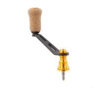 Poignée de bras à bascule unique en fibre de carbone pour Shimano For-Stradic, pour Stella, pour Sahara, For-Vanquish et Twin Power pour moulinets rotatifs - Longueur 70 mm, poignée en liège en