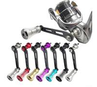 Poignée de bras à bascule unique en fibre de carbone pour Shimano/Stella/Stradic/Twin Power, 70 mm de long avec interface S-Brand (gris)