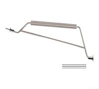 Poignée de brasero pour foyer de camp et brûleur à bois - Outil de transport en acier robuste pour chauffage extérieur, barbecue de jardin, accessoire de barbecue 38 cm