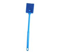 Poignée de Brosse à Poisson, éponge Double Face, épurateur d'algues avec 5 Tampons de Remplacement pour Aquariums en Verre, Poignée ABS Antidérapante, Trou de Suspension (Blue)