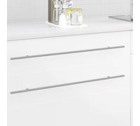 Poignée de cabinet Argenté Acier inoxydable Cuisine Garde-Robe meuble vidaXL vid