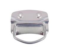 Poignée de caisse avec système de blocage - Poignée pliable - Poignée de coffre - Massive - Avec vis - Acier galvanisé - 100 x 70 mm