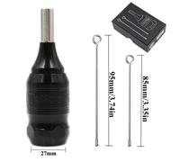 Poignée De Cartouche De Tatouage En Aluminium 27/32mm,Anneaux Torsadés Réglables,Tubes À Main De Tatouage Avec Barre D'aiguilles Pour Fourniture De Machine À Tatouer - Type 27mm