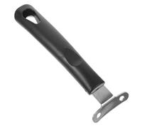 Poignée de Casserole Inox Anti Brûlure pour Petite Sauteuse et Poêlon | Acier Inoxydable Noir, Fixation Facile par Trou Prépercé, Prise Ergonomique Orifice Suspendre, la Cuisine Quotidienne