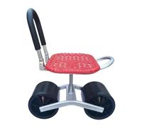 Poignée de chaise de jardin roulante réglable - Hauteur d'assise - Cadre ergonomique - Banc de chaise mobile robuste - Station d'outils confortable pour les personnes âgées - Aménagement paysager en