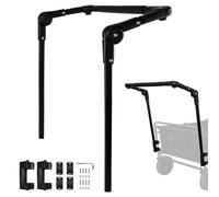 Poignée de chariot réglable - Barre de remorquage universelle pour chariots pliants, idéal pour les activités de plein air, la randonnée, le camping, le jardinage et les poussettes