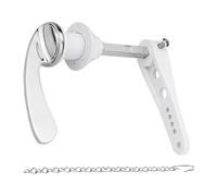 Poignée de chasse d'eau - Flush, kit de poignée de toilette en de zinc | Remplacement durable du levier d'excursion, poignée de montage latéral/avec chaîne pour salle de bain, maison