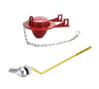 Poignée de chasse d'eau latérale et clapet en alliage de zinc avec mécanisme d'étanchéité efficace pour minimiser le gaspillage d'eau et améliorer les performances de chasse d'eau (rouge)