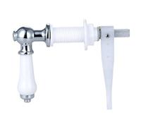 PoignéE De Chasse D'Eau Remplacement de la poignée chasse d'eau des toilettes, or blanc, levier, réservoir toilette, remplacement du(Silver)