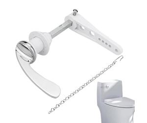 Poignée de chasse d'eau - Support en laiton robuste, boulon latéral carré, assistance au rigide | Cordon à maillons solides, composant de crochet utilitaire pour maison, appartement, bureau, lod