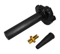 Poignée de Commande des Gaz Moto 22mm en Alliage D’aluminium Noir | Guidon 22mm et Câble M10, Pièces PP Robustes, Usage Hors-piste et Entretien Mécanique