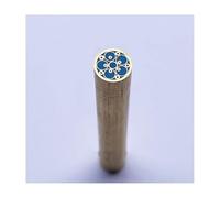 Poignée de couteau mosaïque Pin Rivets, Rivets mosaïques multicolores for manche de couteau, tube en laiton 8 mm x 60, remplissage résine florale(Blue)