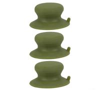 Poignée de couvercle en silicone résistant à la chaleur et ventouse puissante pour une manipulation sûre et une utilisation pratique en cuisine ou en extérieur (vert)