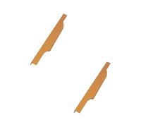 Poignée de Cuisine Moderne, Lot de 2 Poignée Meuble Alliage d'Aluminium | Anodisé, Poignées d'Armoire Longueur: 300-1500mm Poignées Placard Poignee Porte Poignee Tiroir Or Invisible 400mm/15.7in