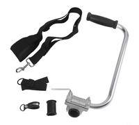 Poignée de débroussailleuse en métal léger avec sangle réglable pour un entretien ergonomique de la pelouse, aide à maintenir une posture droite tout en taillant l'herbe