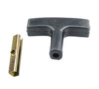 Poignée de démarrage avec cordon de traction pour tondeuses à gazon, tronçonneuses, souffleurs, taille-haies - Corde de 3 m avec doublure en fer, noir (poignée + doublure en fer)