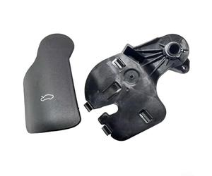 Poignée de déverrouillage et support de capot de moteur pour A5 pour A6 S5 S6 pour Q5 - Loquet en plastique noir et aluminium - Remplacement direct OEM 8T1823633 4GD823633 - Main gauche