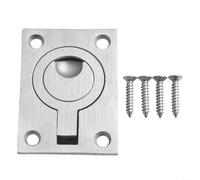 Poignée de doigt en acier inoxydable avec anneau de traction pour placard, armoire, porte piège, convient pour portes coulissantes, armoires, armoires de cuisine et meubles (petit)