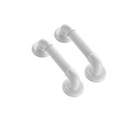 Poignée de douche, 2 pièces barres d'appui de salle de bain barre en PVC antidérapante nervurée rampes murales poignées de sécurité serviette