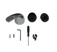 Poignée de douche de rechange en métal pour une conversion facile du bouton au levier, compatible avec les systèmes de valve standard, installation rapide à faire soi-même