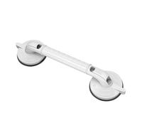 Poignée De Douche En Plastique, Barre D'appui Coudée Lumineuse, Support À Ventouse, Rampes D'équilibre, Avec Crêtes En Relief, For Personnes Âgées(White,L-38cm)