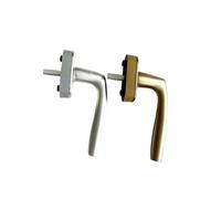 Poignée de fenêtre à battant en alliage d'aluminium, axe carré, fourche de changement de vitesse, moustiquaire, poignée de fenêtre de porte intégrée(Straight - Antique)