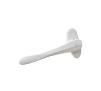 Poignée de fenêtre à battant en alliage de zinc, poignée de porte pliante plate et fine en acier inoxydable, poignée de fenêtre moustiquaire antirouille(Bianco)