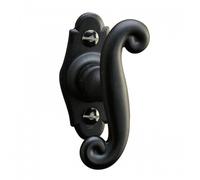 Poignée de fenêtre à bouton - fer epoxy noir - Aquitaine BOUVET