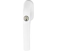 ABUS Poignée de fenêtre FG300 verrouillable - cylindre poussoir - verrouillage différent - Blanc