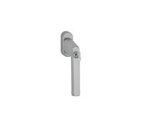 Poignée de fenêtre comdamnable à clé Hamburg - Carré 32-42 mm - Vis M5x45 + M5x50 - Alu aspect inox - HOPPE - 11950547 Inox G