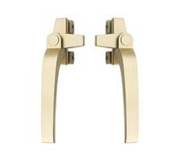 Poignée de fenêtre de remplacement en ligne, Poignée de verrouillage fenêtre 38, levier traction latéral en alliage d'aluminium, multicolore gauche/droite(Champagne Gold,Left)