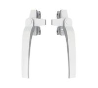 Poignée de fenêtre de remplacement en ligne, Poignée de verrouillage fenêtre 38, levier traction latéral en alliage d'aluminium, multicolore gauche/droite(White,Left)
