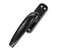 Poignée de fenêtre en alliage d'aluminium pour fenêtres coulissantes à battant avec verrou de sécurité Plusieurs options de distance entre les trous Noir (70/10 mm)