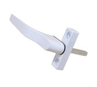 Poignée de fenêtre en alliage de zinc blanc pour systèmes d'inclinaison et de rotation à battants avec finition vernis lisse de cuisson durable, installation facile