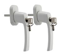 Poignée de fenêtre en PVC, remplacement de poignée de fenêtre, poignée de fenêtre 2 pièces, poignée de fenêtre universelle, poignées de fenêtre verrouillables avec clé, poignée de fenêtre anti-perte