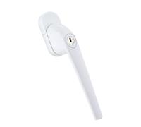 Poignée de fenêtre inclinable et tournante en PVC avec verrou Mila 43 mm (Blanc)