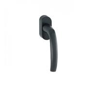 Hoppe Poignée de fenêtre oscillo-battante Atlanta Secustik – noir mat – C7 20 à 30 mm
