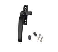 PoignéE De FenêTre Poignée de fenêtre en alliage d'aluminium, quincaillerie domestique, levier à battant, installation pratique, accessoires ménagers professionnels(Left Black)