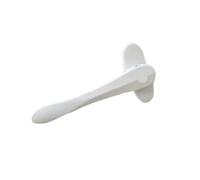 PoignéE De FenêTre,Poignee Fenetre PVC Fenêtre à battant en Alliage d'aluminium, moustiquaire, Porte Plate, poignée carrée Forme d'épée, Fine Pliante Acier(White)