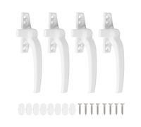 Poignée de Fenêtre PVC Poignée de fenêtre en Alliage d'aluminium for à Guillotine Simple ou Double, Ouverture Plate, Verrouillage sécurité Poussoir Externe(Right Handle White)