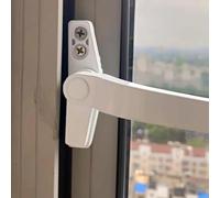 Poignée de Fenêtre PVC Poignée de fenêtre Quincaillerie for la Maison Levier Verrouillage à battant Installation Facile Capuchon décoratif Accessoires(Black Right)