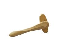 PoignéE de FenêTre Sécurité Fenêtre à battant en Alliage d'aluminium, moustiquaire, Porte Plate, poignée carrée Forme d'épée, Fine Pliante Acier(Gold)