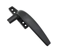 PoignéE de FenêTre Sécurité Portes Métalliques Durables De Verrouillage La Poignée Coulissante Poignées Sécurité HASP pour Home Hardware Gauche/Réglables À Droite(Black,Right)